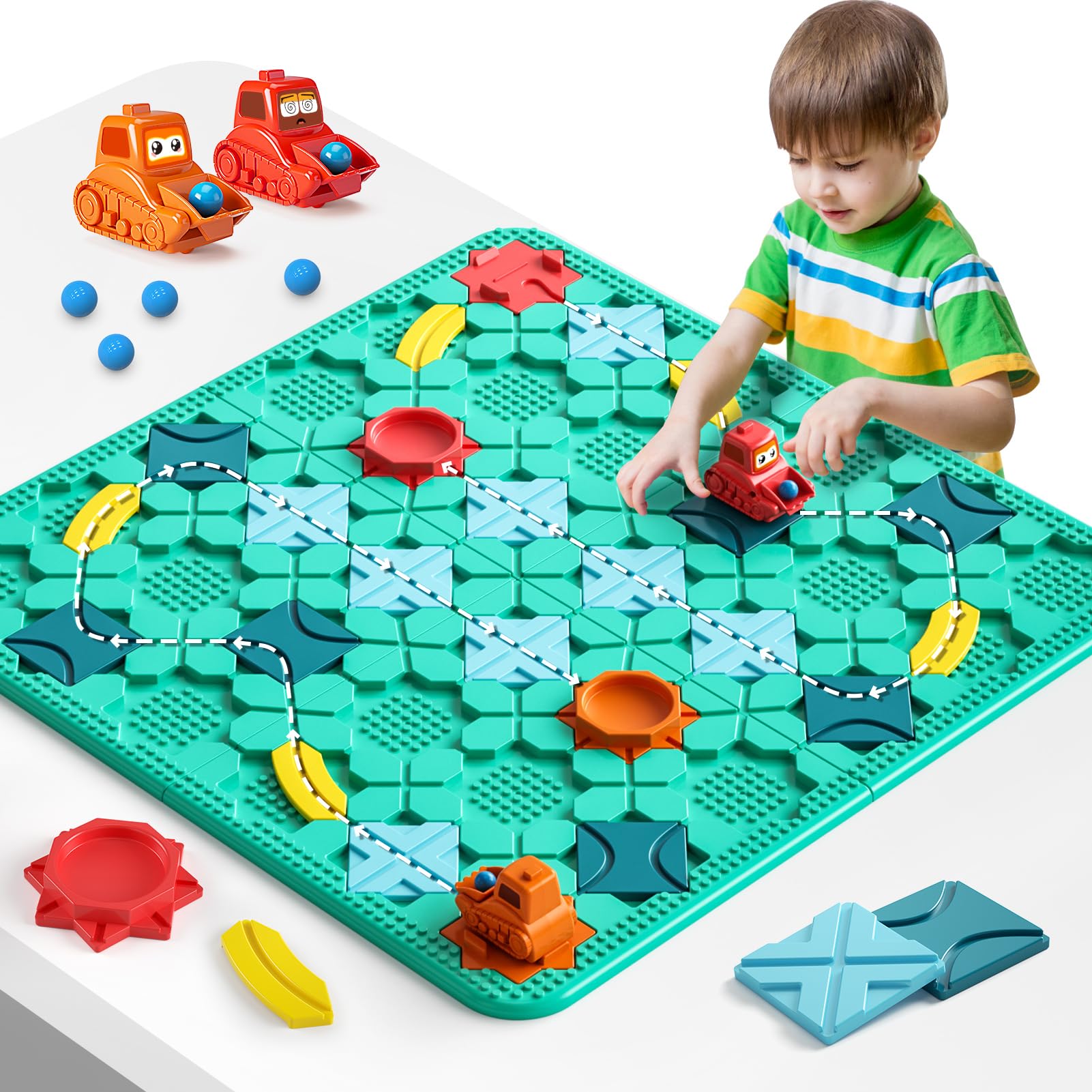 Kids learning STEM through board games: progress from struggle to success.