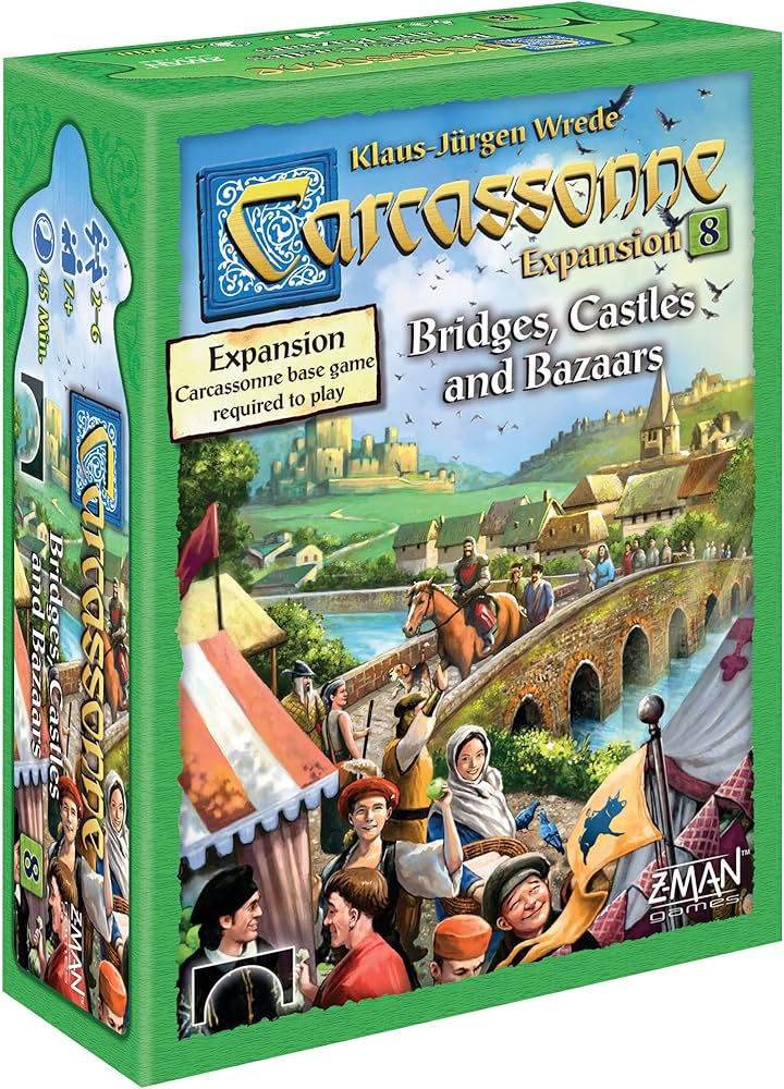Carcassonne Bridges Cats & Farmers Expansion