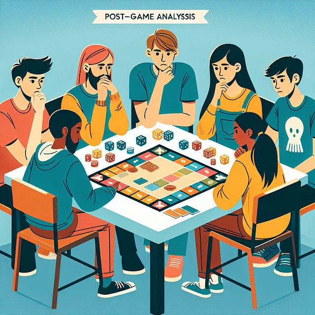 teens reflecting on board game experience