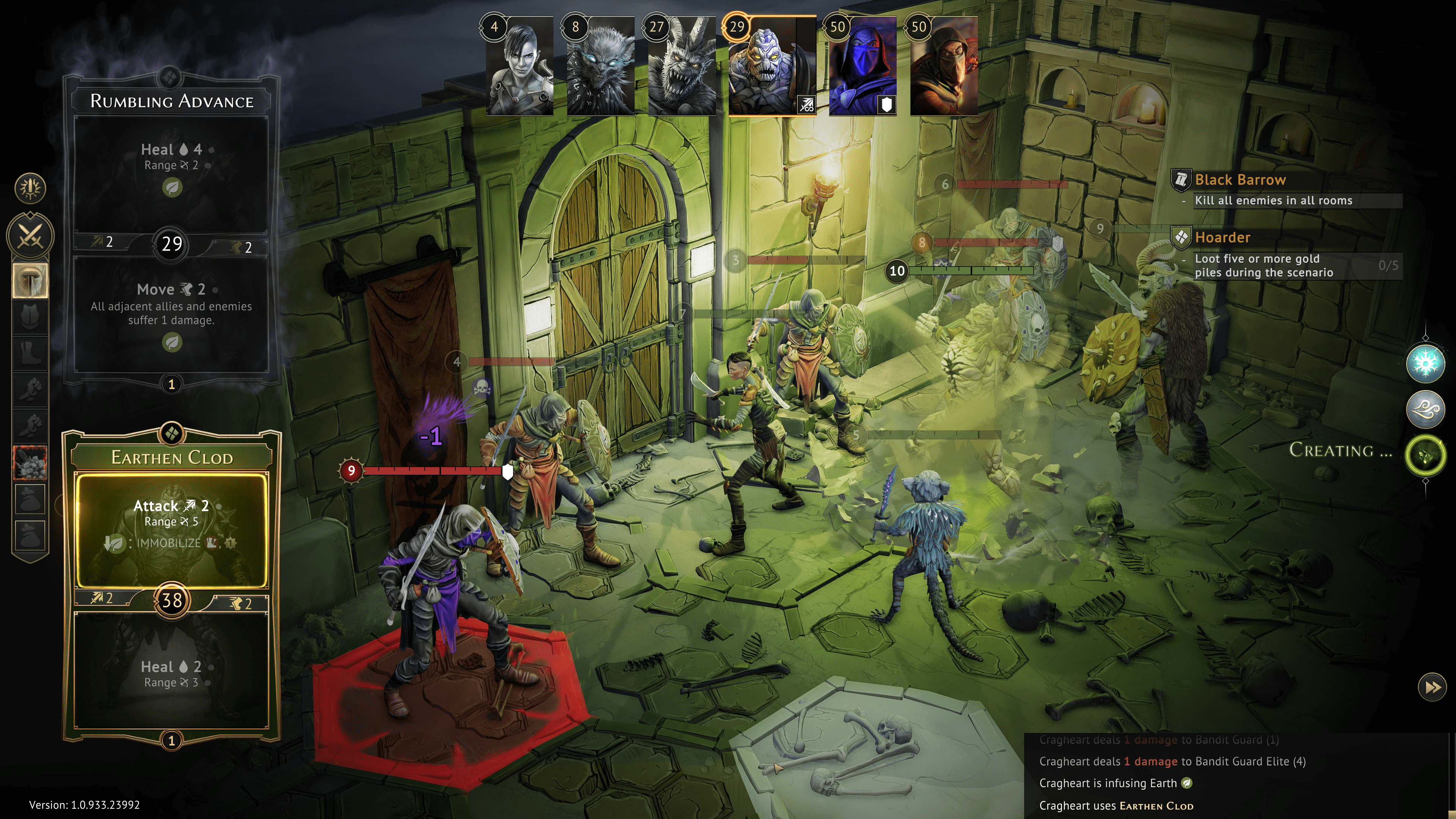 Gloomhaven combat system