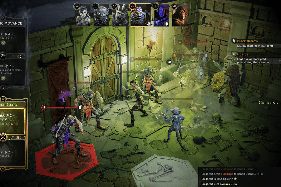 Gloomhaven combat system