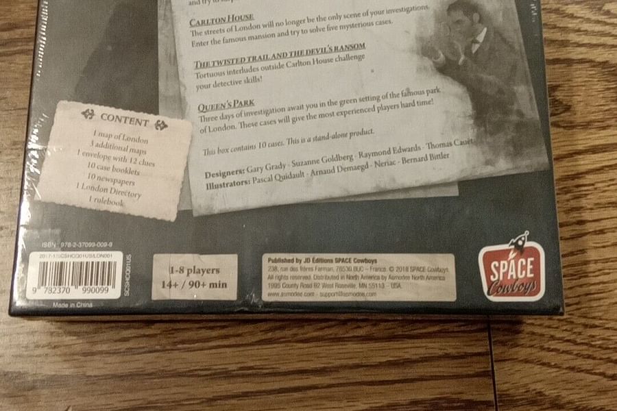 Sherlock Holmes Consulting Detective Map