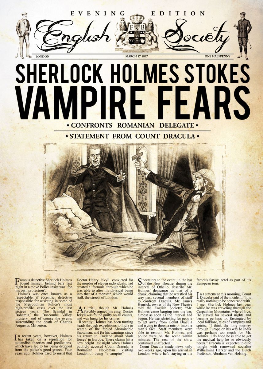 Sherlock Holmes Consulting Detective Newspapers