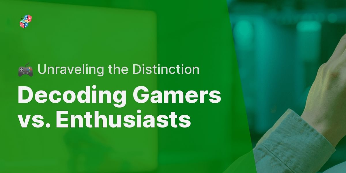 What is the difference between a gamer and a gaming enthusiast?